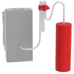 MATIXGO - PULSANTE TIRANTE 1P 10A GRIGIO