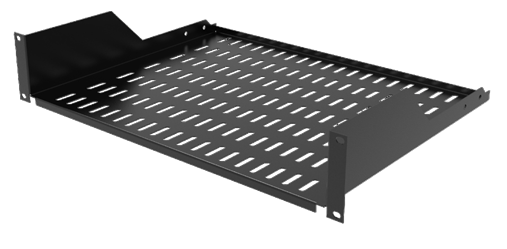 MENSOLA RIPIANO A SBALZO PROFONDO 350MM 2U NERO