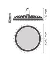 RIFLETTORE HIGH-BAY 133W 4000K 16000LM IP65