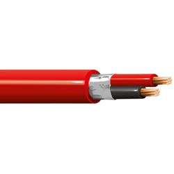 CAVO ANTINCENDIO 2X1,50 LSZH ROSSO MAT.100