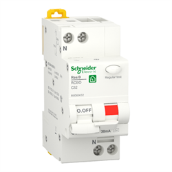 INT.MTD RESI9 RCBO 1P+N C 32A 30MA AC 2M