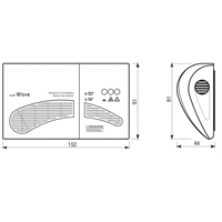 RIVELATORE GAS METANO PARETE BIANCO RGM WAVE