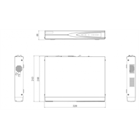 Videoregistratore DS-7604NI-Q1/4P NVR 76Q 4CH POE 4K