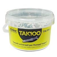 TX6 (100 PZ) TASS NYLON 6X30 MM+VITE