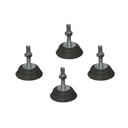 KIT 4 PZ PIEDINO ANTIVIBRANTE A PAVIMENTO