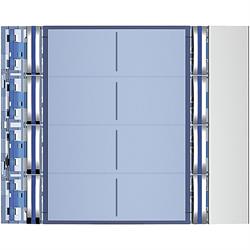 FRONTALE 8 PULSANTI DOPPIA FILA ALLMETAL
