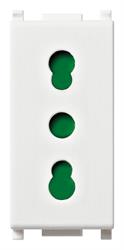 PRESA 2P+T 10/16A  BIANCO