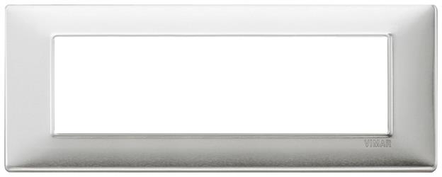 PLACCA 7M ALLUMINIO SPAZZOLATO