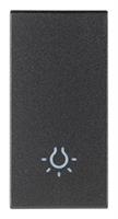 TASTO 1M SIMBOLO LUCE GRIGIO