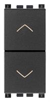DUE PULSANTI INTERBLOCC.NO+NO 10A GRIGIO