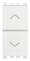 DUE PULSANTI INTERBLOCC.NO+NO 10A BIANCO