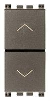 DUE PULSANTI INTERBLOCC. NO+NO 10A METAL