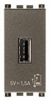 UNIT ALIMENTAZIONE USB 1M 5V1,5A METAL