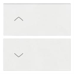 DUE MEZZI TASTI 2M SIMBOLI FRECCE BIANCO