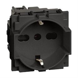 L.NOW - PRESA UNEL E BIPASSO 10/16A NERA