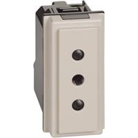L.NOW - PRESA 2P+T 10A 250VAC SABBIA