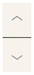 DUE PULSANTI INTERBL. NO+NO 10A BIANCO