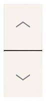 DUE PULSANTI INTERBL. NO+NO 10A BIANCO