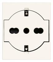 PRESA 2P+T P40 UNIVERSALE A FILO BIANCO