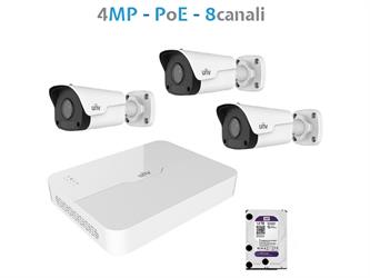 //PACK TVCC IP 4MP 8IN NVR30108LS3+3/IPC2124LBSF28KMG+HD-1T