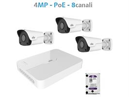 //PACK TVCC IP 4MP 8IN NVR30108LS3+3/IPC2124LBSF28KMG+HD-1T