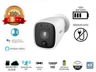 //HOM-IO TELECAMERA BATTERYPLUS 1080P SMART WIFI A BATTERIA