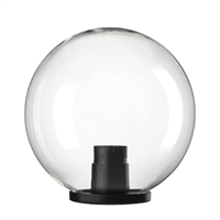 GLOBO D200 TRASPARENTE CON BASE PMMA